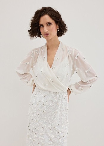 Phase Eight Alexia Cover Up Jackets White Australia | ER7102345